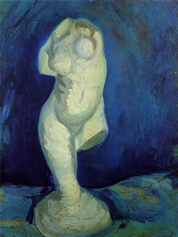 Plaster Statuette Of A Female Torso 3 Van Gogh Oil Painting